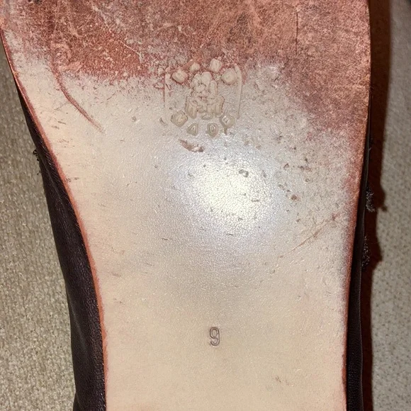 ANTHROPOLOGIE Womens Hand Made Slip On Slides Floral Embellished Size 9 - Picture 11 of 11